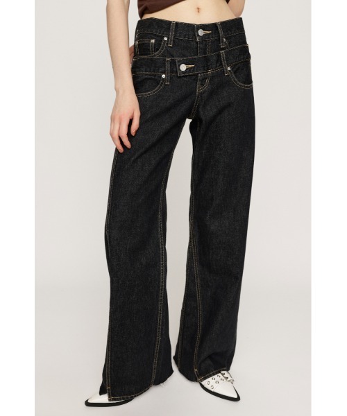 SLY（スライ）の「【再入荷】DOUBLE BELT WIDE FLARE PT-C ダブル
