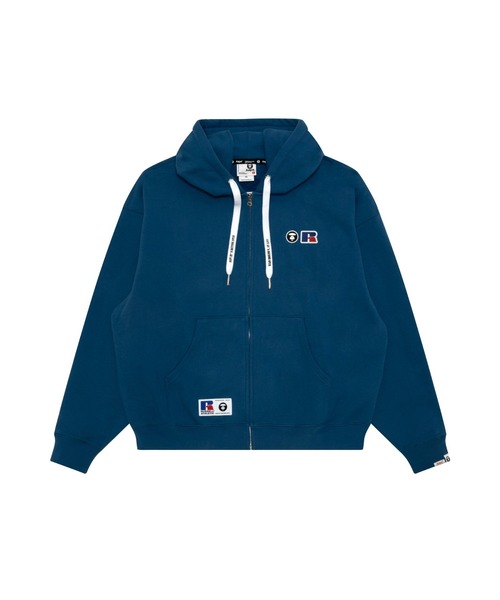 AAPE X RUSSELL ATHLETIC FW25 ZIP-UP HOODIE | AAPE.JP