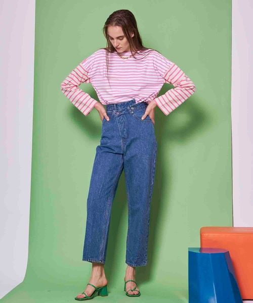 High Waist Cocoon Denim Pants/ハイウエストコクーンデニム【MAISON