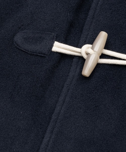 セール】high-neck hooded long duffle coat / ハイフードロング