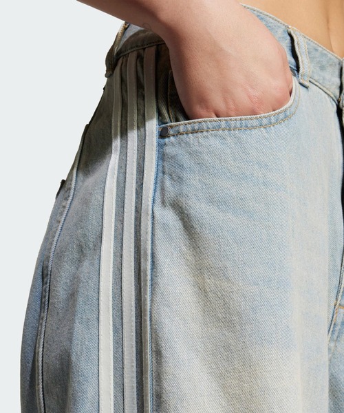 Adilenium シーズン 3 バナナフィット ウォッシュドデニムパンツ