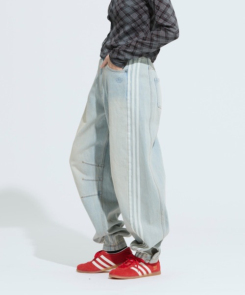 Adilenium シーズン 3 バナナフィット ウォッシュドデニムパンツ