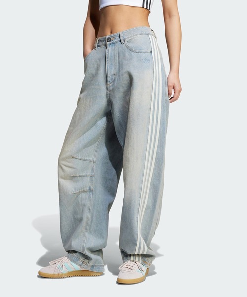 Adilenium シーズン 3 バナナフィット ウォッシュドデニムパンツ