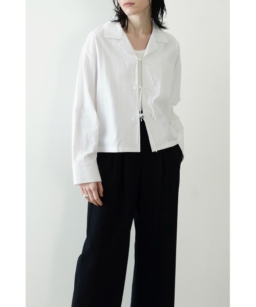 セール】COMPACT RIBBON SHIRT（シャツ/ブラウス）｜CLANE（クラネ）の