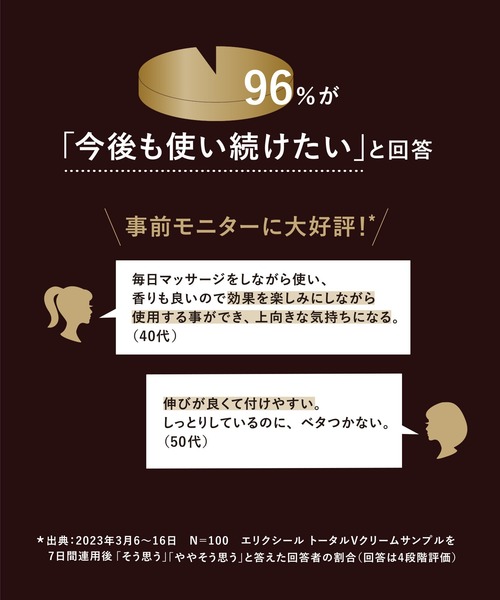 エリクシール シュペリエル トータルV ファーミングクリーム（美容液