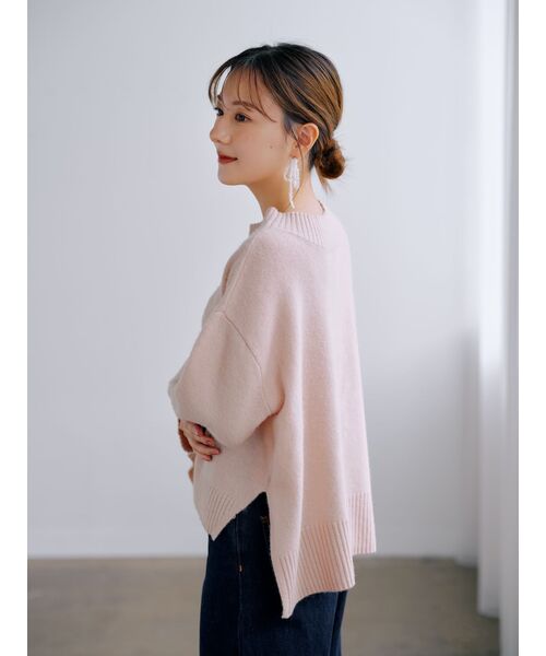 COHINA（コヒナ）の「ウールカシミヤボトルネックニット 【低身長