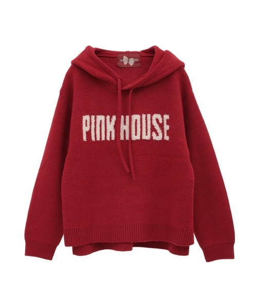 PINK HOUSE（ピンクハウス）の「ロゴニットパーカー（ニット/セーター