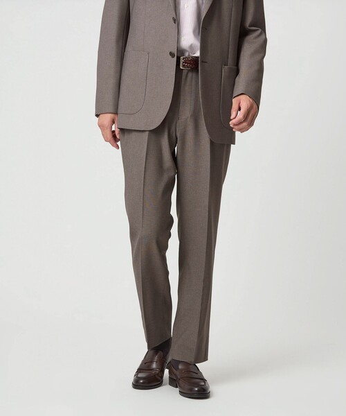 セール】A+ ウールライク スタンダード イージー スラックス