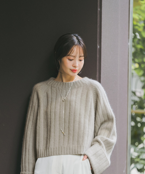 Noble（ノーブル）の「YAK/ヤク ワイドリブニットプルオーバー（ニット