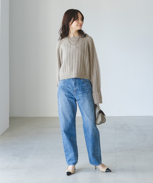 Noble（ノーブル）の「YAK/ヤク ワイドリブニットプルオーバー（ニット