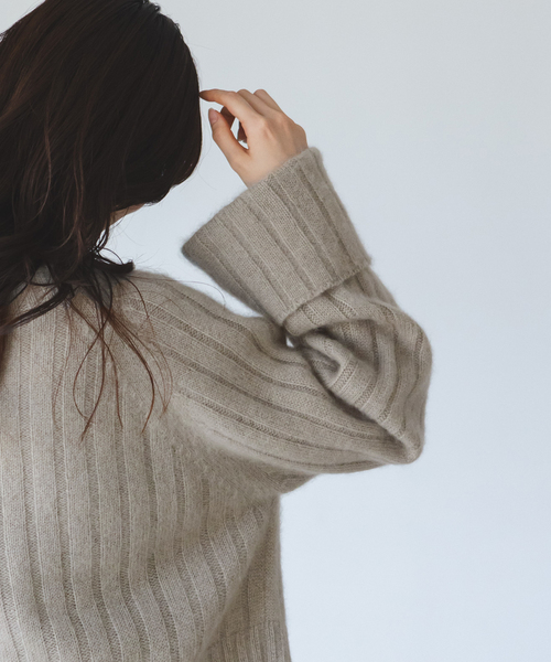 Noble（ノーブル）の「YAK/ヤク ワイドリブニットプルオーバー（ニット