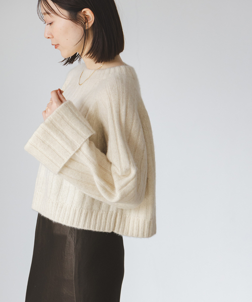 Noble（ノーブル）の「YAK/ヤク ワイドリブニットプルオーバー（ニット