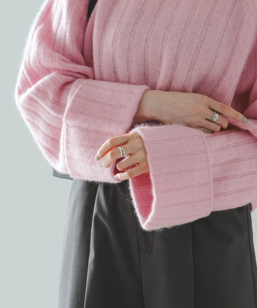 Noble（ノーブル）の「YAK/ヤク ワイドリブニットプルオーバー（ニット