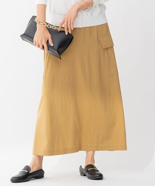 セール】【BAILA 掲載】キュプラナイロンストレッチ スカート