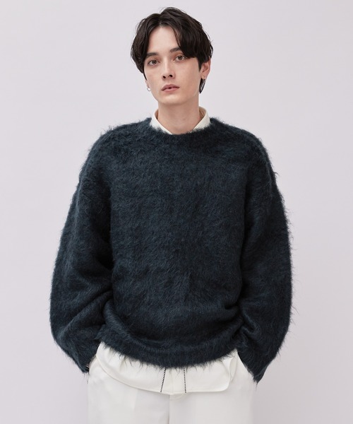 Lui's（ルイス）の「アルパカ混シャギークルーネックニット（ニット