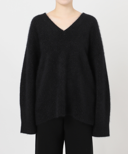 AP STUDIO（エーピーストゥディオ）の「フォックスブレンドラメVネック