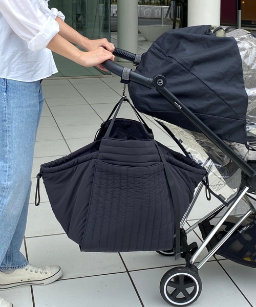 洗濯機洗い可能】洗える キルティングトートバッグ Lサイズ マザーズ