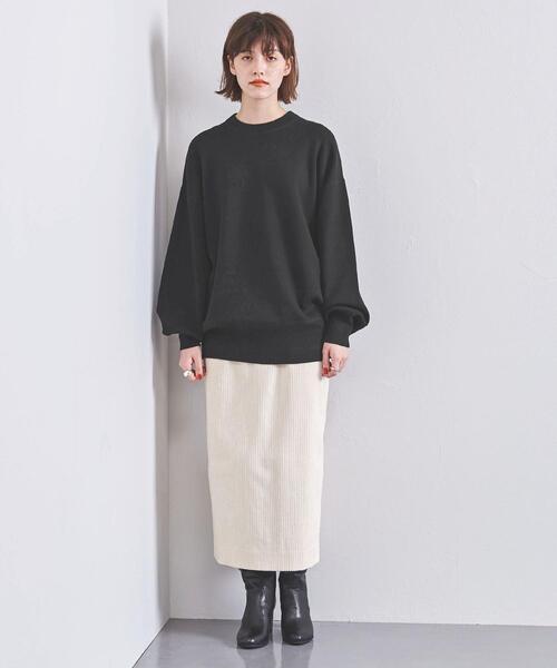 HYKE（ハイク）の「＜HYKE（ハイク）＞BIG FIT クルーネック ニット