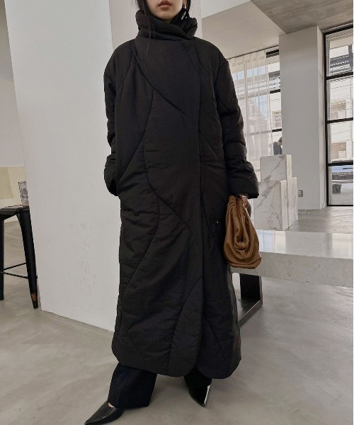 Ameri（アメリ）の「WAVE STITCH HEAT POLAK LONG COAT（その他