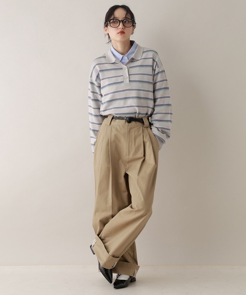 セール】ダブルタックチノワイドパンツ（チノパンツ）｜RAGEBLUE