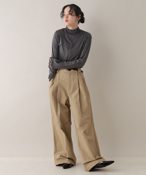 セール】ダブルタックチノワイドパンツ（チノパンツ）｜RAGEBLUE