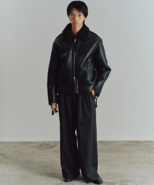 WYM LIDNM（ウィム バイ リドム）の「B-6 FAUX MOUTON BLOUSON