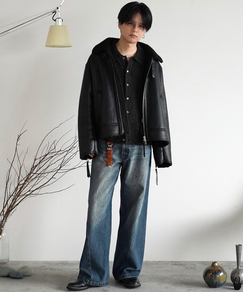 B-6 FAUX MOUTON BLOUSON（ブルゾン）｜WYM LIDNM（ウィム バイ リドム