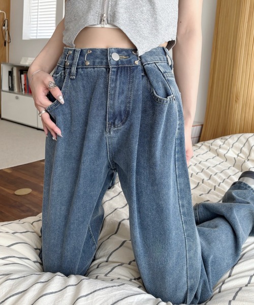 セール】【お気に入り数16万人突破!】ウエスト ホックで華奢見え！ハイ