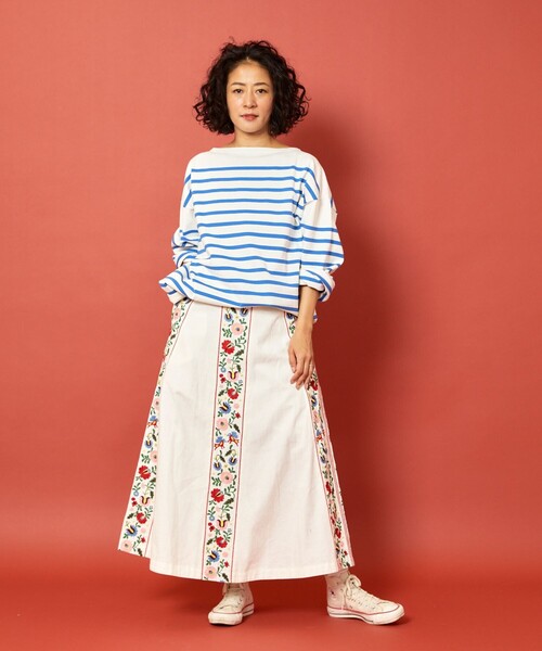 Freada（フリーダ）の「Freada/フリーダ インドフラワー刺繍切り替え