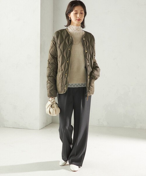 SHIPS別注】TAION:〈手洗い可能〉リブ マルチ WAY ダウン ジャケット