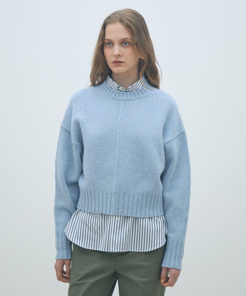 ラムカシミヤ クルーネックプルオーバー（ニット/セーター）｜MACPHEE