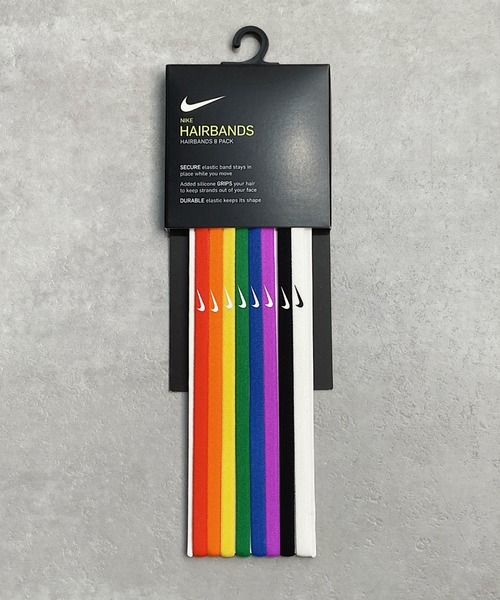 セール】NIKE(ナイキ)/8本セット スウッシュ スポーツ細ヘッドバンド 8