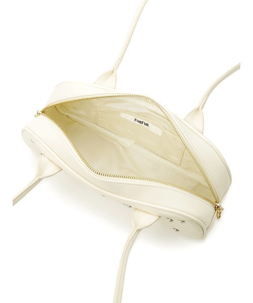 FURFUR（ファーファー）の「パールドットワイドボストンバッグ