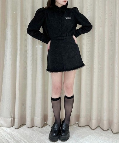 epine（エピヌ）の「EPINE PARIS tulle wool blouse（シャツ/ブラウス