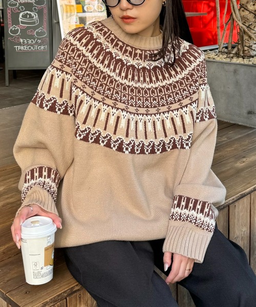 CIAOPANIC TYPY（チャオパニックティピー）の「ノルディック柄クルー