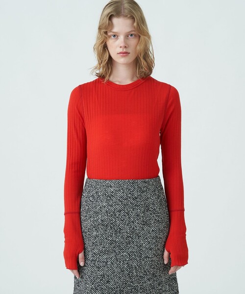 ウールリブ クルーネックプルオーバー（Tシャツ/カットソー）｜MACPHEE