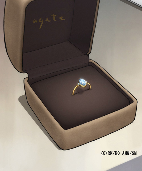 agete（アガット）の「【WEB限定】アクアマリンリング（リング）」 - WEAR