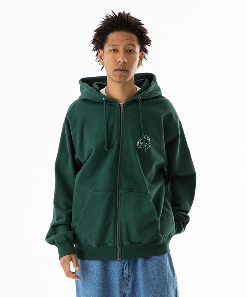 XLARGE（エクストララージ）の「BACKSIDE SLANTED OG ZIP HOODED