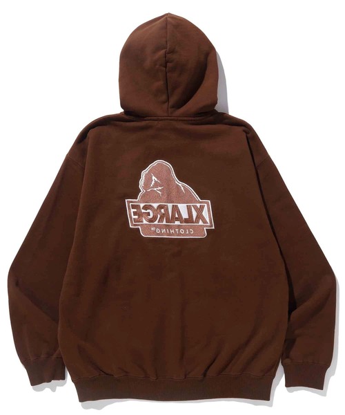 XLARGE（エクストララージ）の「BACKSIDE SLANTED OG ZIP HOODED