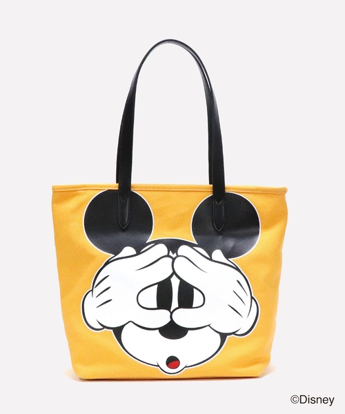 Disney / ディズニー 】 ミッキーマウス キャンバストート 中（トート