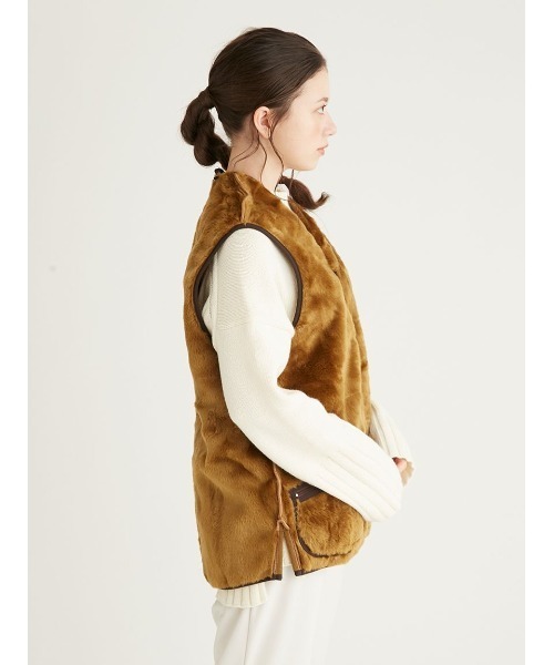 フロントジップ ファー ライナー ベスト（レギュラーフィット