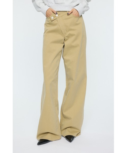 CROSS CHINO WIDE STRAIGHT（チノパンツ）｜MOUSSY（マウジー）の