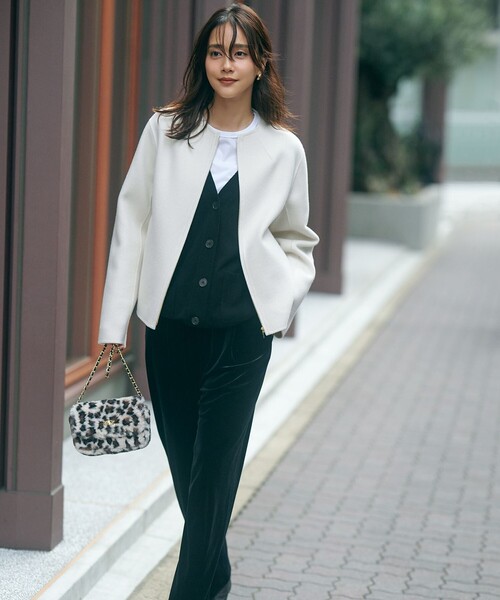 23区（ニジュウサンク）の「ウールリバー ショート ブルゾン（ノー