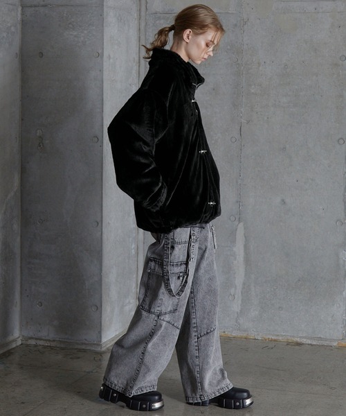 SERACE（セラス）の「【SERACE】2way fireman volume fur blouson