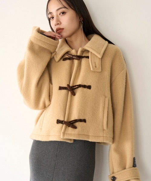 SNIDEL（スナイデル）の「ウールシャギーショートダッフル（ダッフル