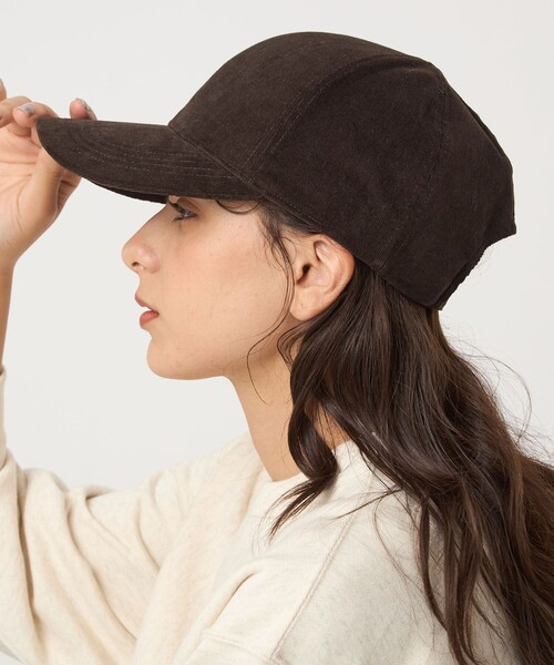 セール】コーデュロイ キャップ / 帽子 UVカット（キャップ）｜green