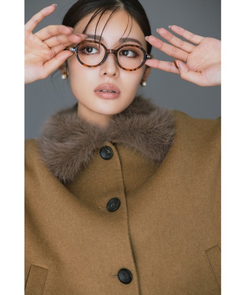 セール】2wayファーカラーリバーショートコート（チェスターコート