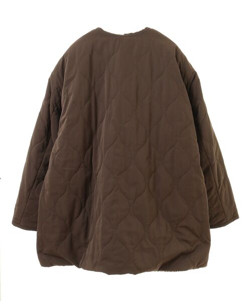 セール】軽ポカ2WAYリバーシブルキルトアウター（ノーカラージャケット