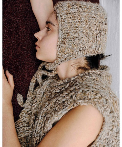 TODAYFUL（トゥデイフル）の「Mix Knit Scarf（ニットキャップ