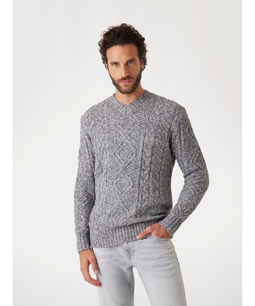 FRANK Vn Cable Sweater ニット セーター | GUESS(ゲス) JAPAN 公式